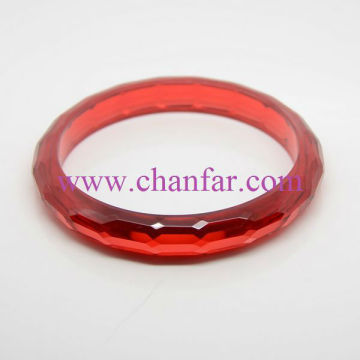 Trendy Red Color Resin Bracelet Bangles Hot Sale