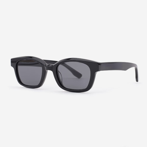 Rectangle Retro Acetate Unisex Sunglasses