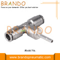 Plug-In Tee Push In Brass Pneumatic Hose Fitting