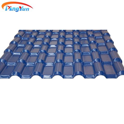 Gạch mái Tây Ban Nha PVC Tấm mái nhà vật liệu xây dựng cho nhà ở