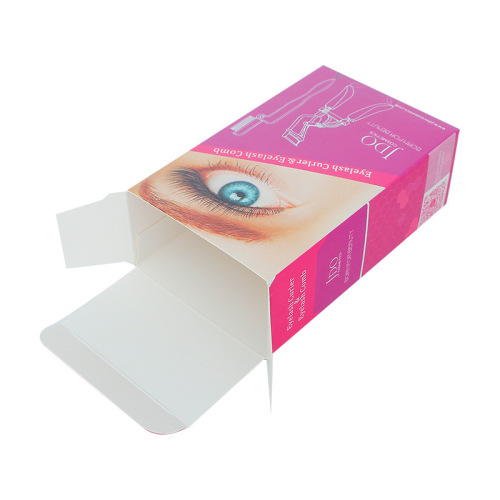 customized cosmetic packaging eyelash curler gift makeup box