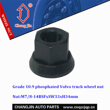 Grade10 phosphated Volvo truck wheel nut