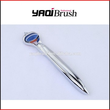 Chrome plated five blade razor handle