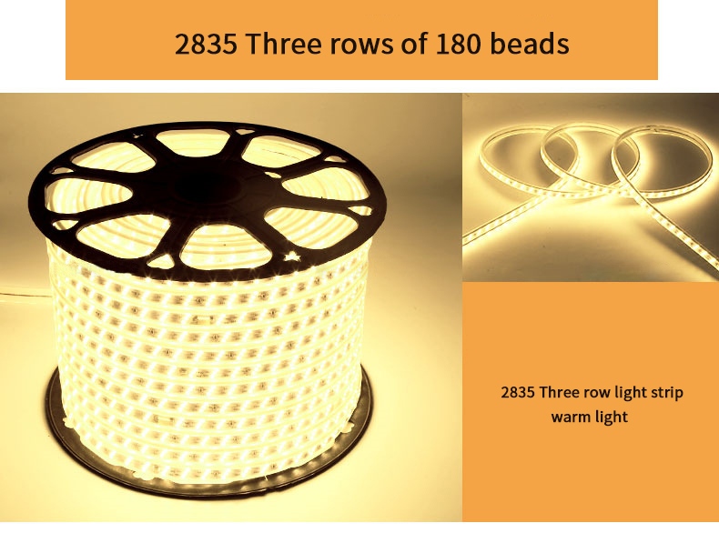 220V RGB 5050 Led Strip Flexible light Waterproof IP67 APP control Led Rope Light