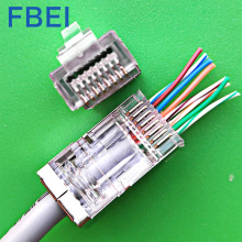 RJ45 مع طلاء الذهب 15U