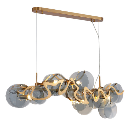 LEDER Grey Led Modern Chandelier