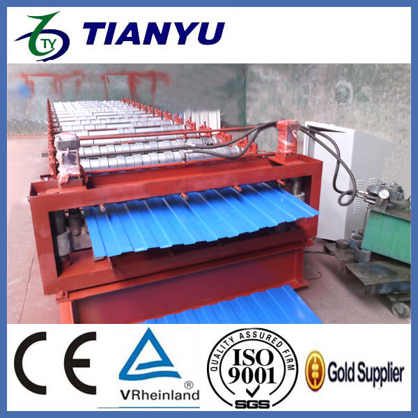 Most popular metal roofing double layer roll forming machine (40)