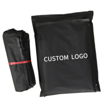 Custom Black Frosted Zipper Poly Bags for Packaging