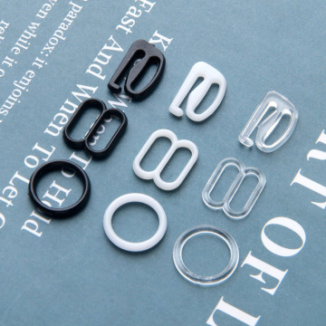 Plastic O-Rings and Sliders for Bra and Underwear Accessories
