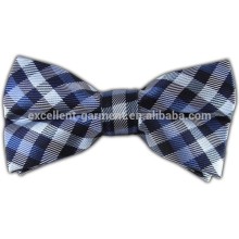 fashion design checked 100% silk pre-tied bowtie