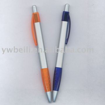 silver spraying plastic promotional ballpoint Pen