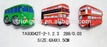 Polyresin London bus magnet