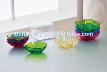 plasitc clear arylic salad bowl