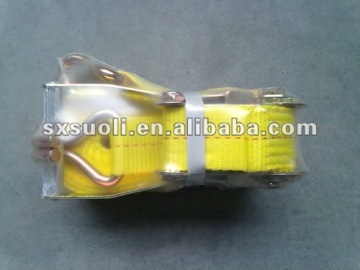 Ratchet lashing strap / polyester material lashing ratchet tie down / lifting lashing straps / handle lashing