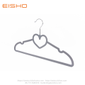 Ultral Thin Grey Heart-shape Velvet Shirt Hanger FV005-42