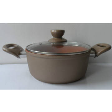 Forged  Aluminum Casserole-brown