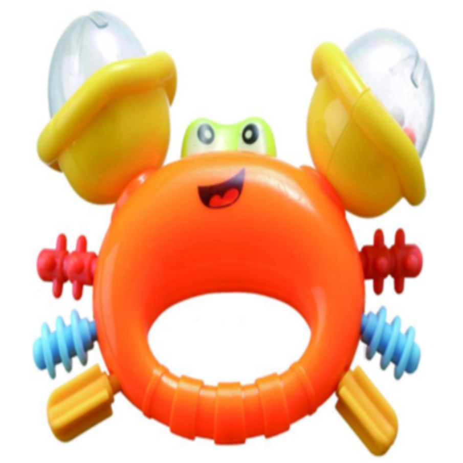 უსაფრთხო Cute Crab ფორმის Baby Bell Toy