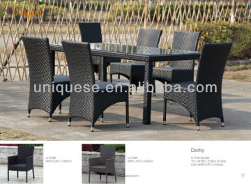 Derby alum wicker 7pc/set outdoor furnitures luxury furniture wholesale