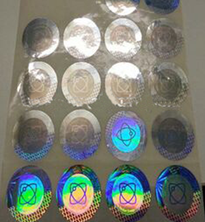 10ml hologram vial label