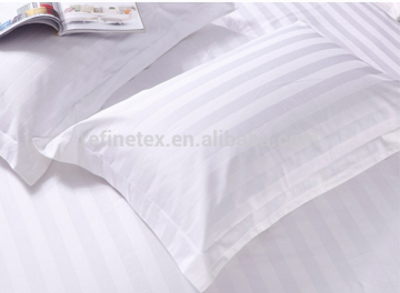 Plain hotel pillow case, 100% cotton white pillow case