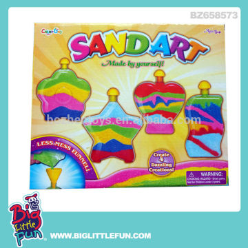 Kids sand art bottles toy