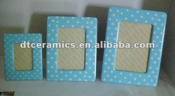Ceramic photo frame