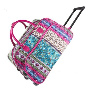 21 inch rolling fancy trolley bag