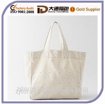 Wholesale recyclable shopping tote cotton bag