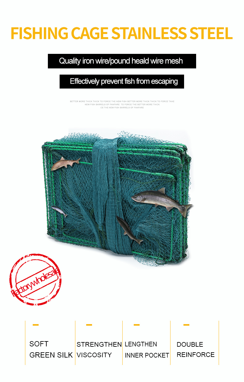 Factory Outlet High Strength Crayfish Traps Fish Farming Equipments Crab Cage Trap
