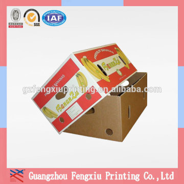 Custom Printed Separate Lid 5 Ply Corrugated Banana Carton Box