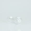 Bouteille de forme ovale de toner transparent en plastique pour animaux de compagnie de 150 ml