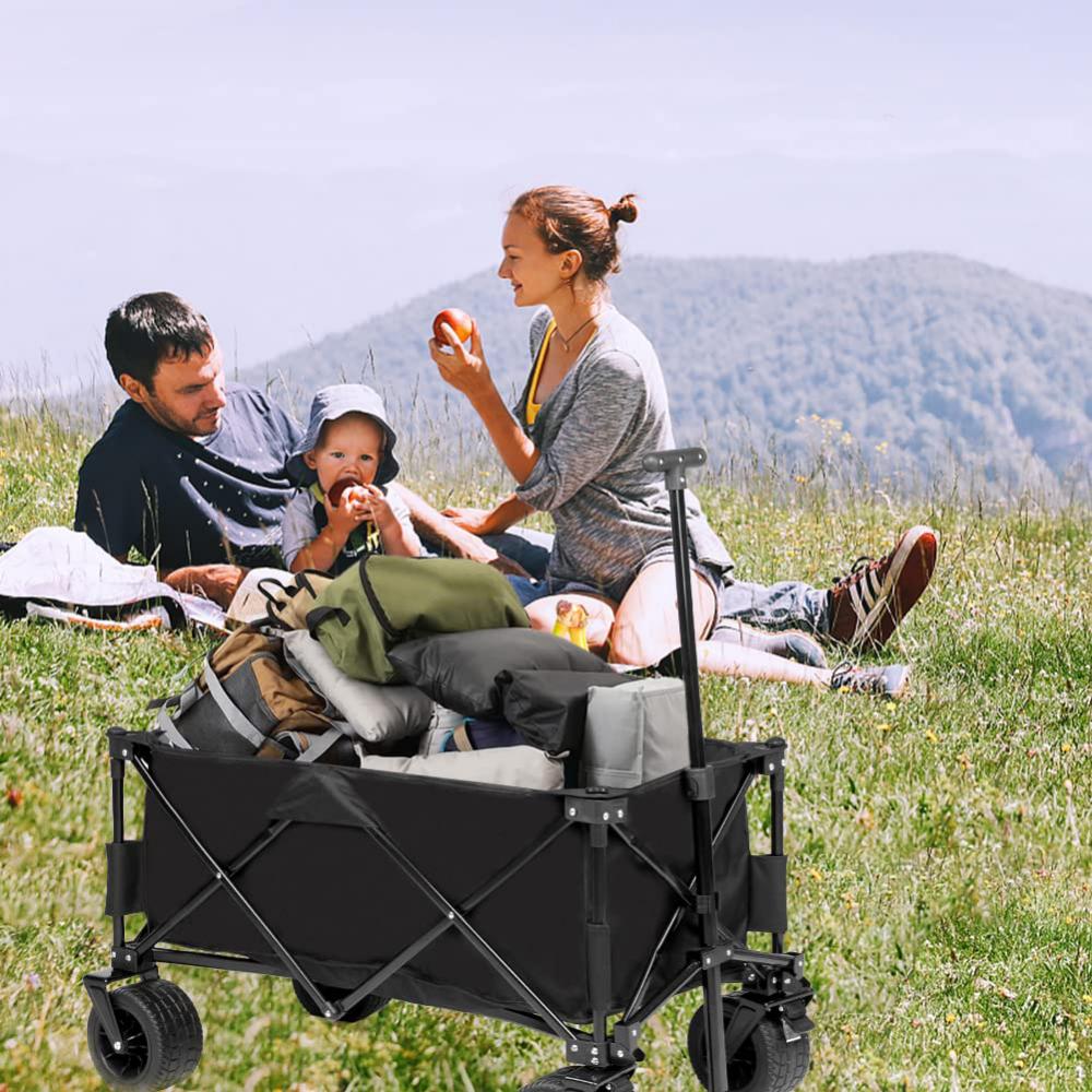 Black Folding Wagon Cart