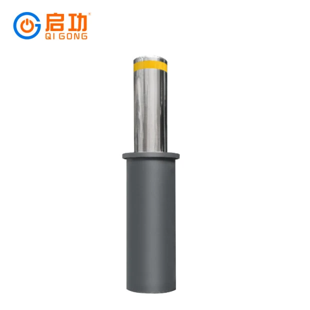 Security Retractable Road Block Barriers Automatic Rising Bollard