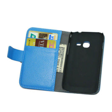 Blue Samsung Galaxy Leather Case , Galaxy Ace Duos Cases Galaxy S6802 Covers