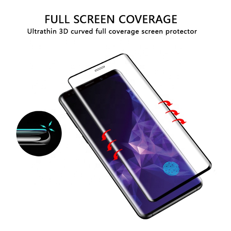 Full coverage hydrogel protective film