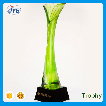 custom China cheap tree shaped crystal award trophy