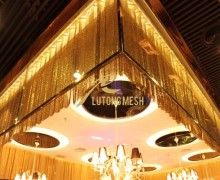 Decorative screen dividers metal sequin drapery