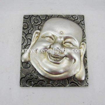 Resin handmade wall decoration buddha face painting for sale