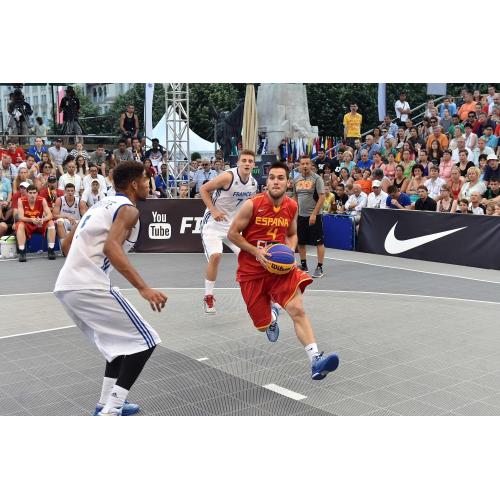 FIBA 3x3 Enlio SESインターロックアウトドアスポーツコートタイル24