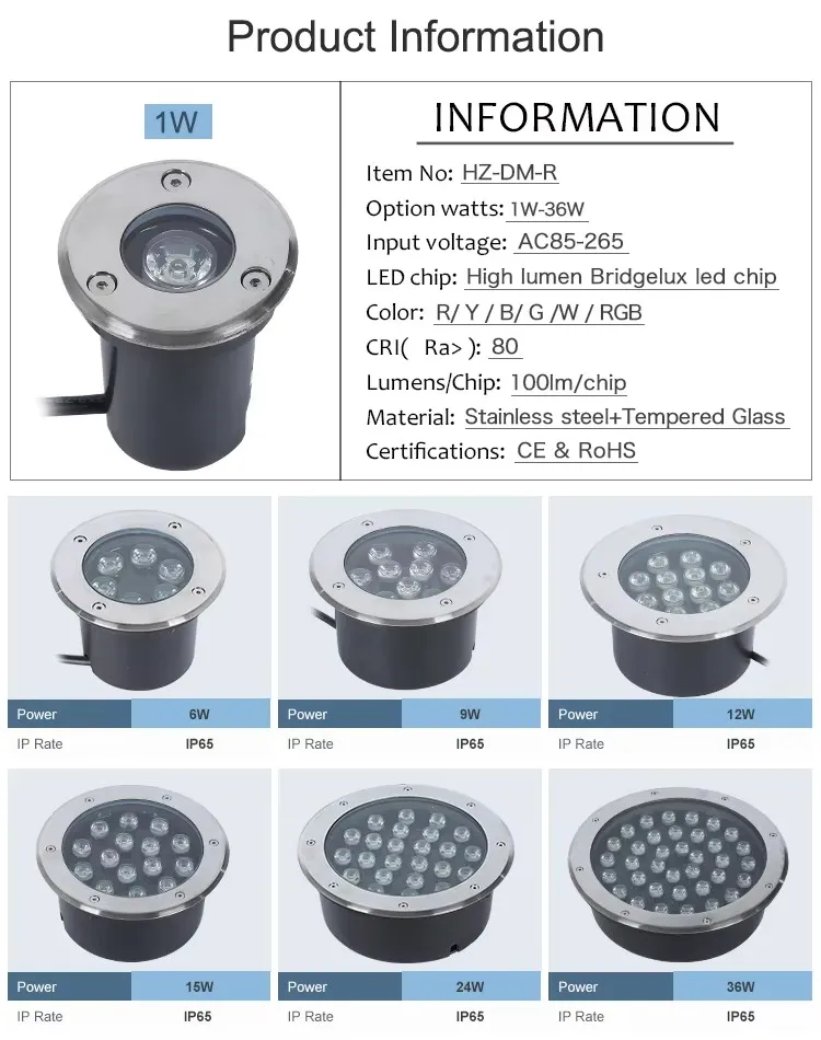 Colorful RGB Underground LED Lighting with Remote Control