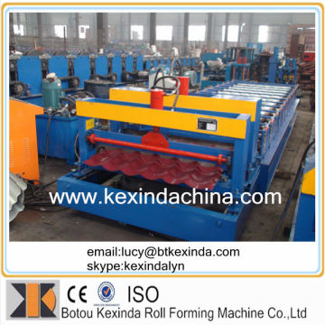 1100 roof tile roll forming machine glazed tile rollformer machine