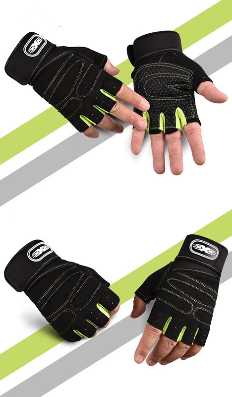 Fashion Easy Take Outdoor Sports Half Finger Gloves