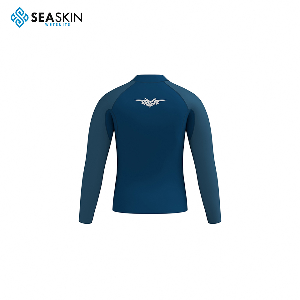 Seaskin 2.5mm Surfing Jacket Lelaki Dada Jaket Dada Depan