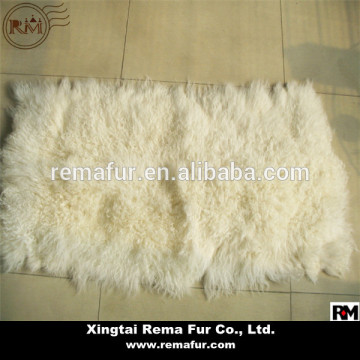 Genuine Sheep Fur Blanket Curly Lamb Sheep Fur