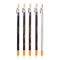 Wooden waterproof lasting eyebrow pencil with penknife