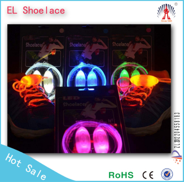 cheap led lighting shoelaces/led shoelace custom /led flashing shoelace