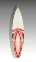 EPS red design/graphic fiberglass short surfboard
