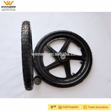 plastic PU foam 16 inch bike trailer wheels