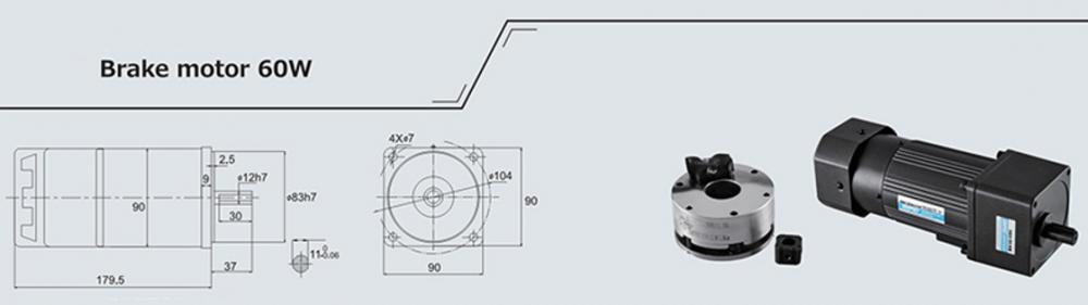 60w Brake Motor