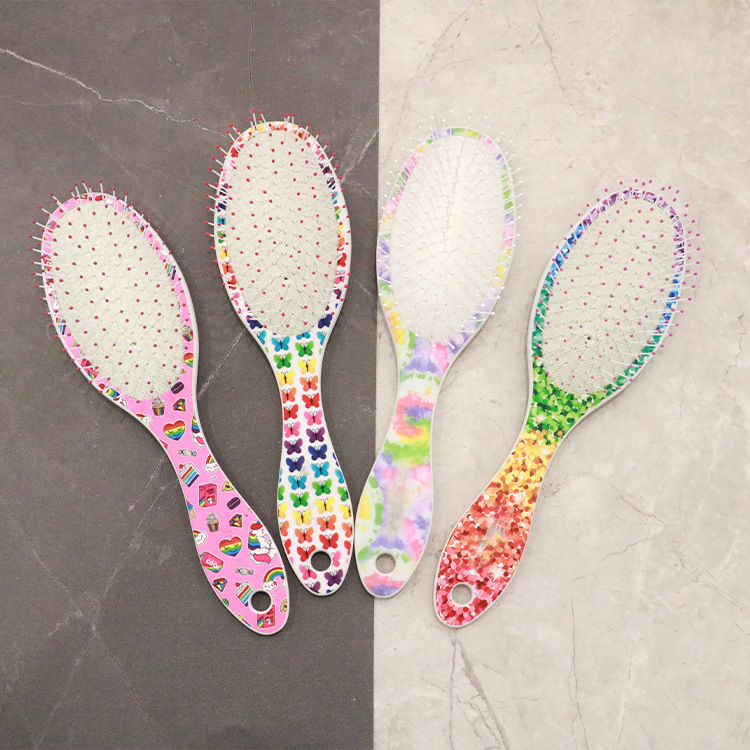 New Product Printing Air Cushion Comb Cartoon Comb Smooth and Not Knotted Home Massage Comb